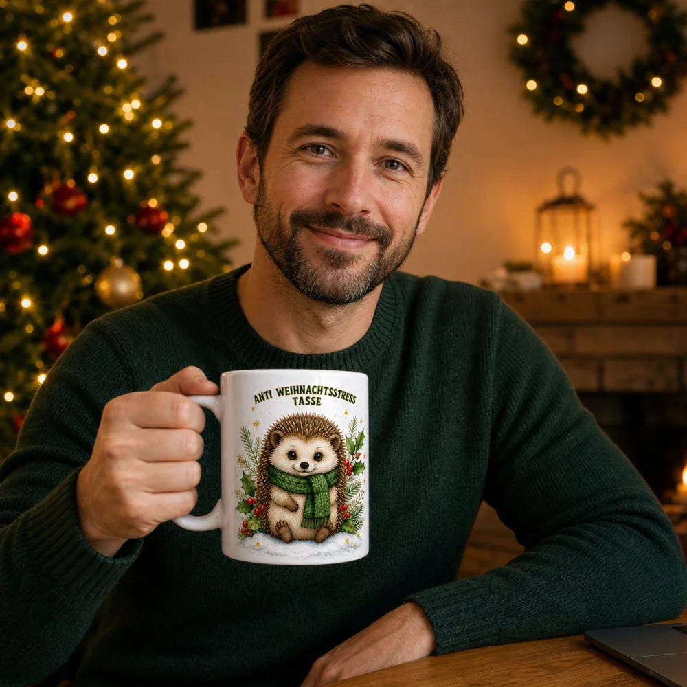 Anti Weihnachtsstress Tasse Weihnachten – Tiere Aquarell - WS-Trend.de