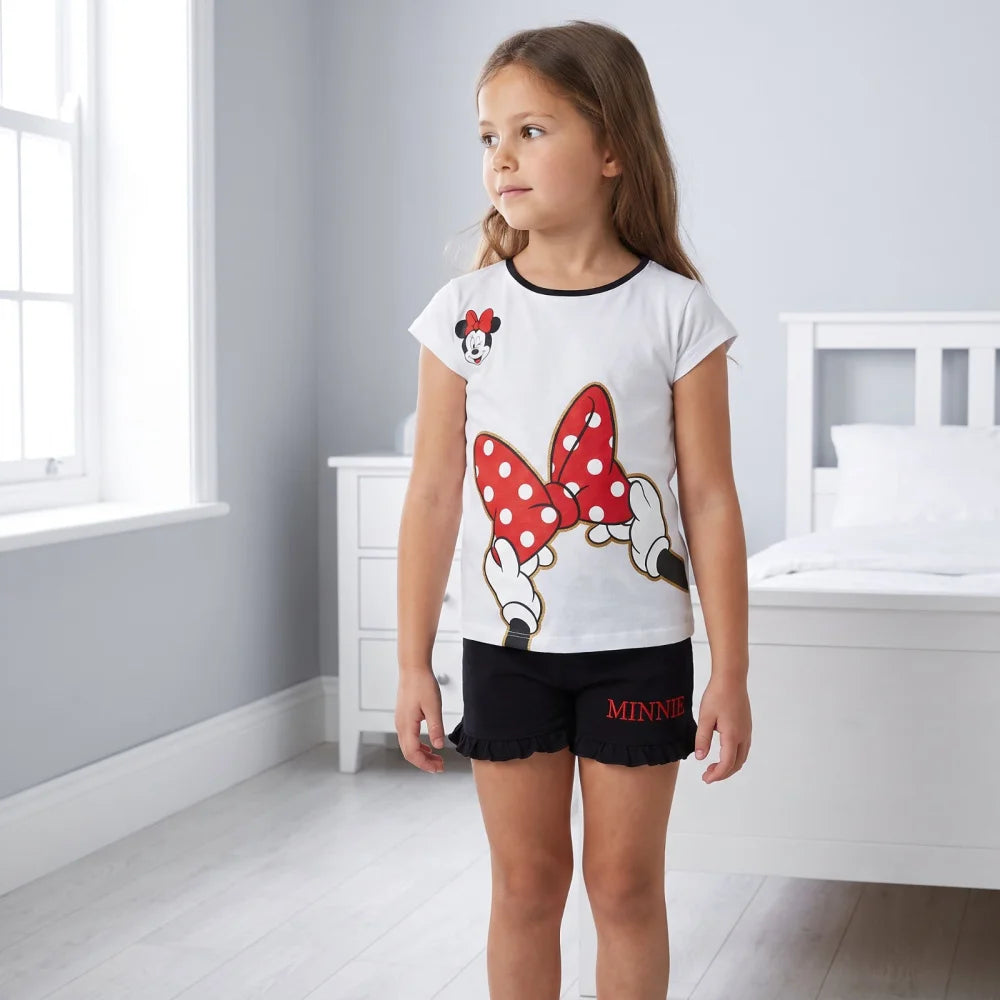 Minnie Maus Mädchen kurzarm Pyjama Shirt Shorts - WS-Trend.de
