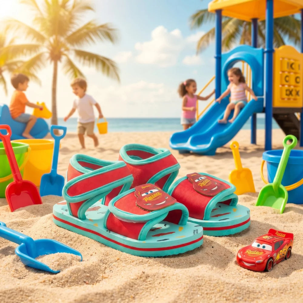 Disney Cars Lightning Mc Queen Kinder Baby Sandalen Latschen Gr. 22-24 - WS-Trend.de