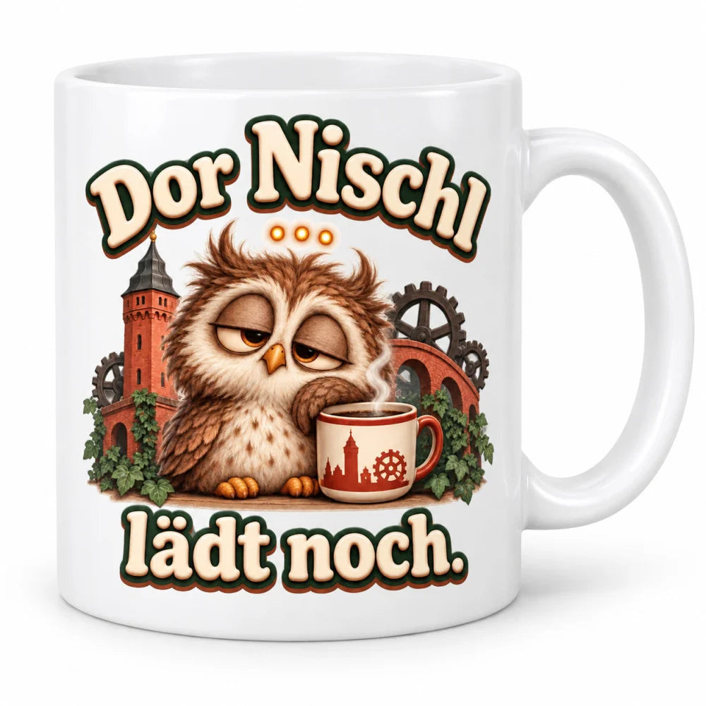 WS-Trend Chemnitz Eule Tasse Sachsen-Humor Keramik 330 ml Geschenkidee - WS-Trend.de