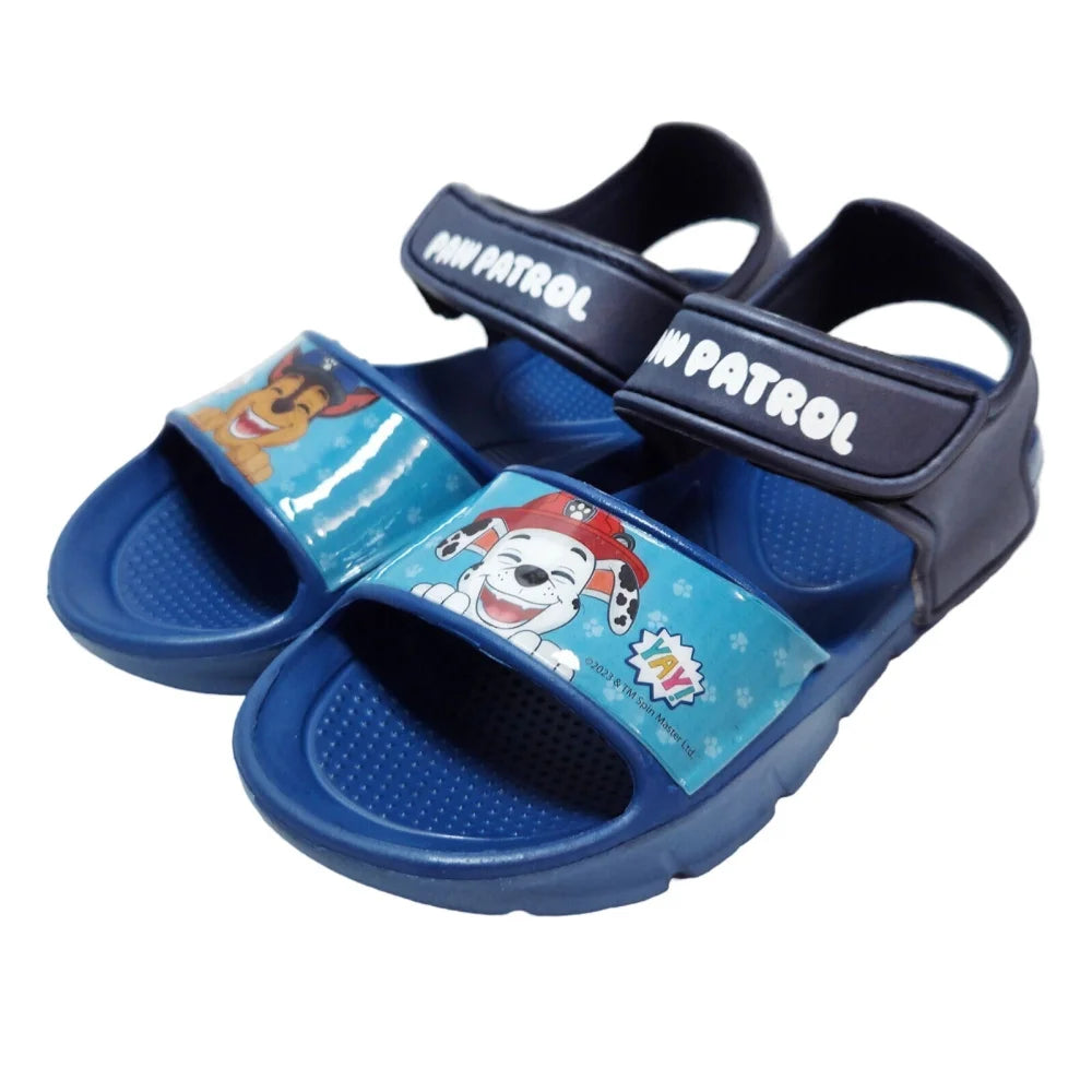 Paw Patrol Chase Marshall Kinder Sandalen Badeschuhe Latschen Klett Gr. 32-33 - WS-Trend.de