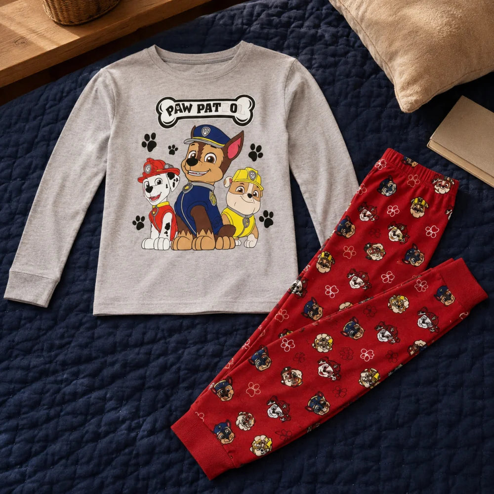 Schlafanzug PAW PATROL Kinder Jungen Pyjama Nachtwäsche Gr. 98,128 - WS-Trend.de