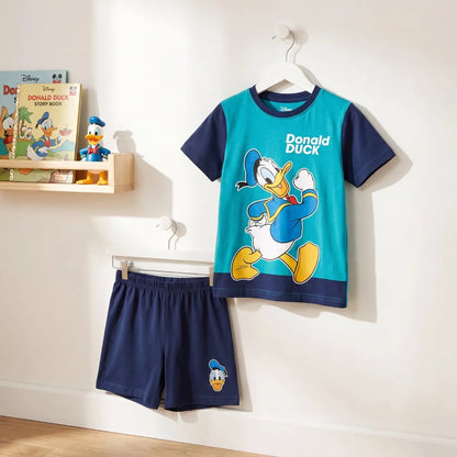 Print-Shirt Disney Donald Duck Kinder Jungen Sommerset Shorts plus T-Shirt - WS-Trend.de