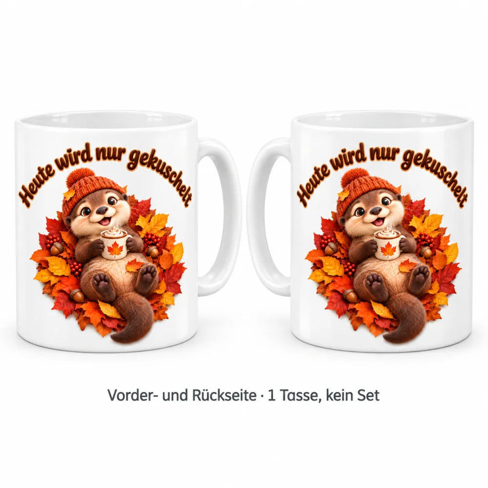 WS-Trend Herbst Tasse Otter mit Spruch Keramik 330 ml - WS-Trend.de
