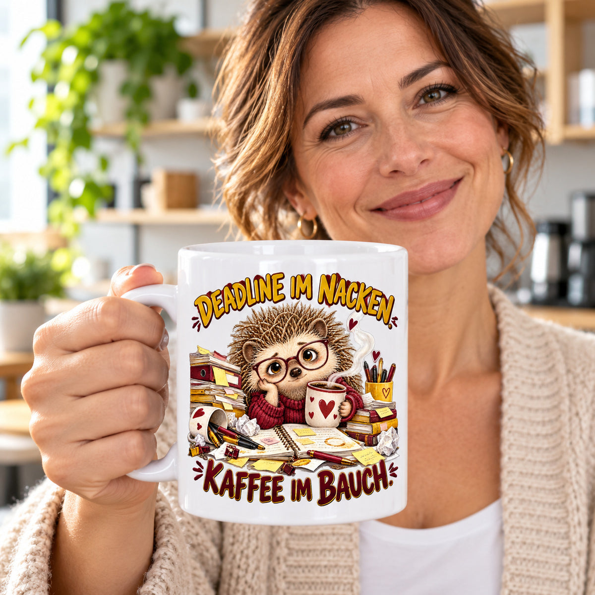 Büro Tasse Keramik 330 ml lustiger Spruch Geschenk Kollegen Homeoffice
