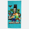 MInecraft Gamer Steve Alex Creeper Mikrofaser Badetuch Strandtuch XL 70x140 cm