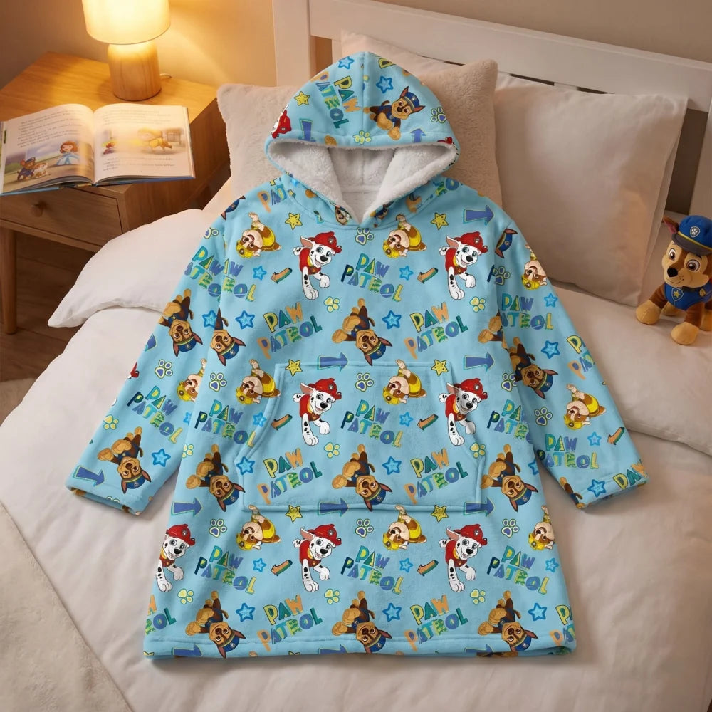 Paw Patrol Kuschelponcho mit Kapuze und Tasche 3-6 Jahre - WS-Trend.de