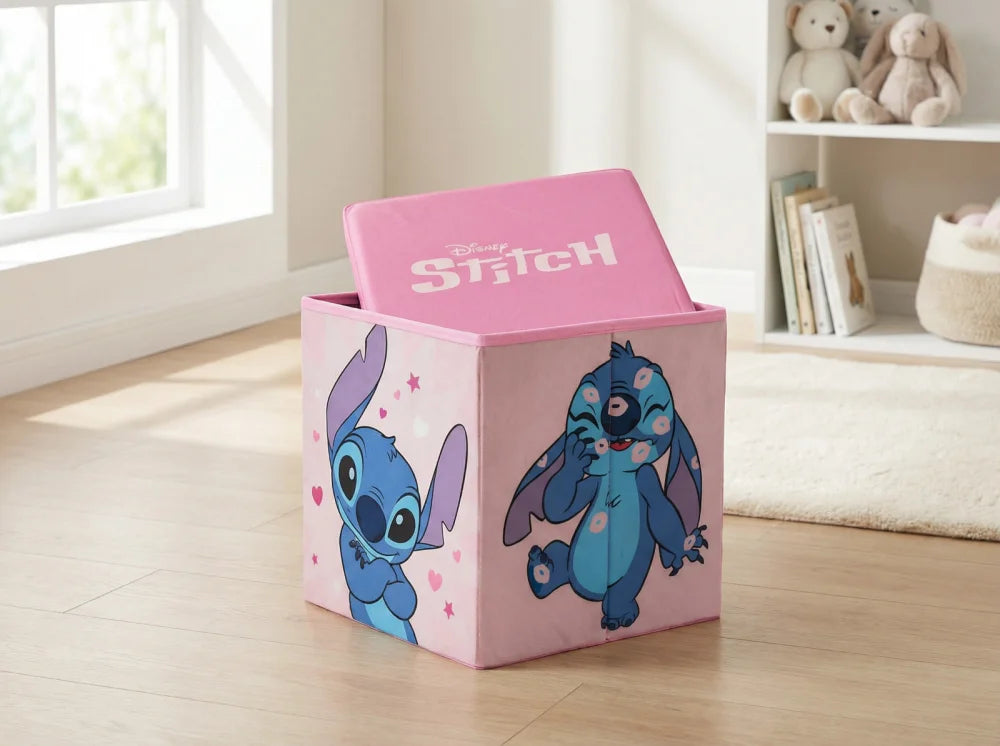 Disney Lilo und Stitch Kinder Spielzeugkorb mit Deckel 30x30x30 cm - WS-Trend.de