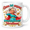WS-Trend Superoma Tasse Keramik 330 ml Geschenk für Oma zum Geburtstag