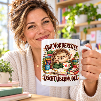 Lehrer Tasse Keramik 330 ml Geschenk Lehrerin Unterricht Spruch Kaffee