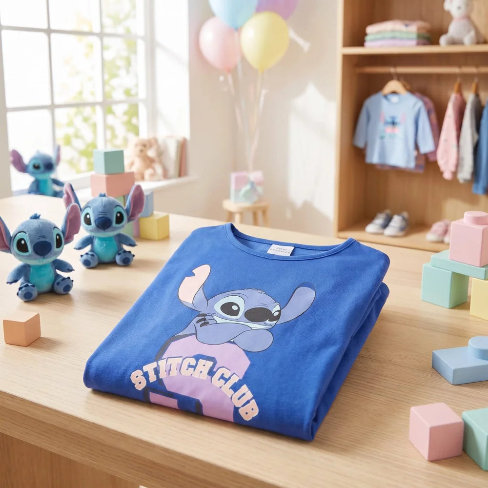 Disney Lilo und Stitch Kinder Mädchen Langarmshirt Shirt Gr. 98-128 - Baumwolle - WS-Trend.de