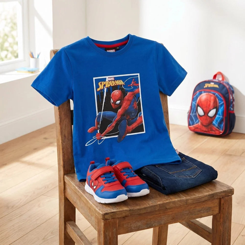 Marvel Spiderman T-Shirt kurzarm Kinder Jungen Shirt Gr. 98 Baumwolle - WS-Trend.de