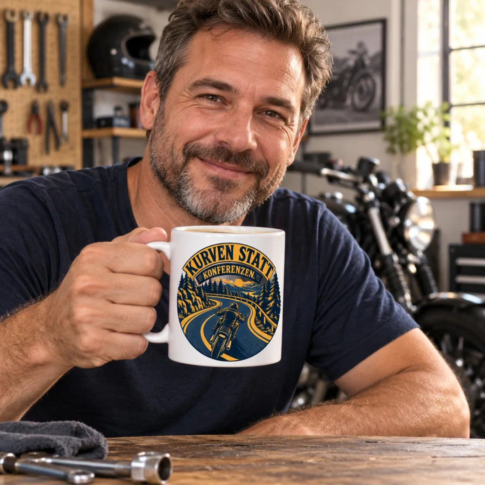 WS-Trend Biker Tasse Keramik 330 ml Spruch Motorrad 10 Motive zur Wahl - WS-Trend.de