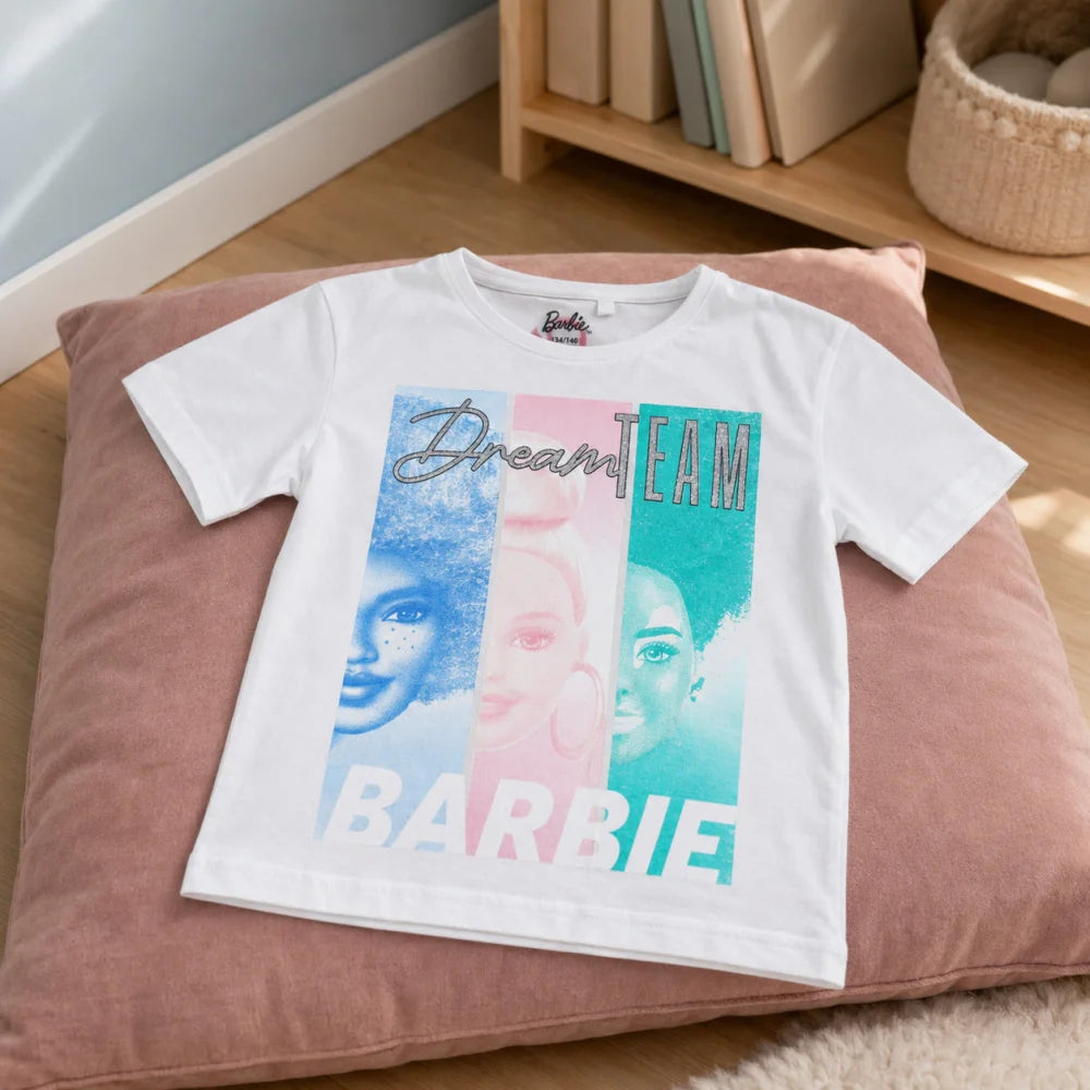 Barbie and Friends Mädchen T-Shirt kurzarm Shirt Gr. 134-164 100% Baumwolle - WS-Trend.de