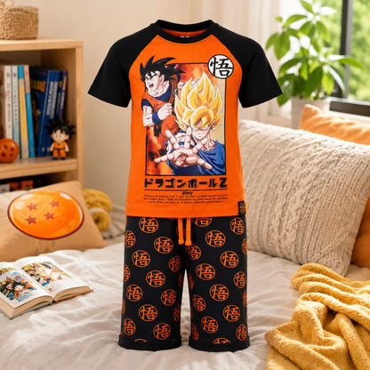 Anime Dragon Ball Z Goku Jungen Sommerset Shorts plus T-Shirt 122-152 Baumwolle - WS-Trend.de