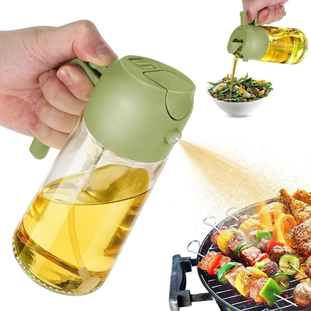 2-in-1-Ölspender und Ölsprüher Ölspenderflasche für Küchenspray 470 ml - WS-Trend.de