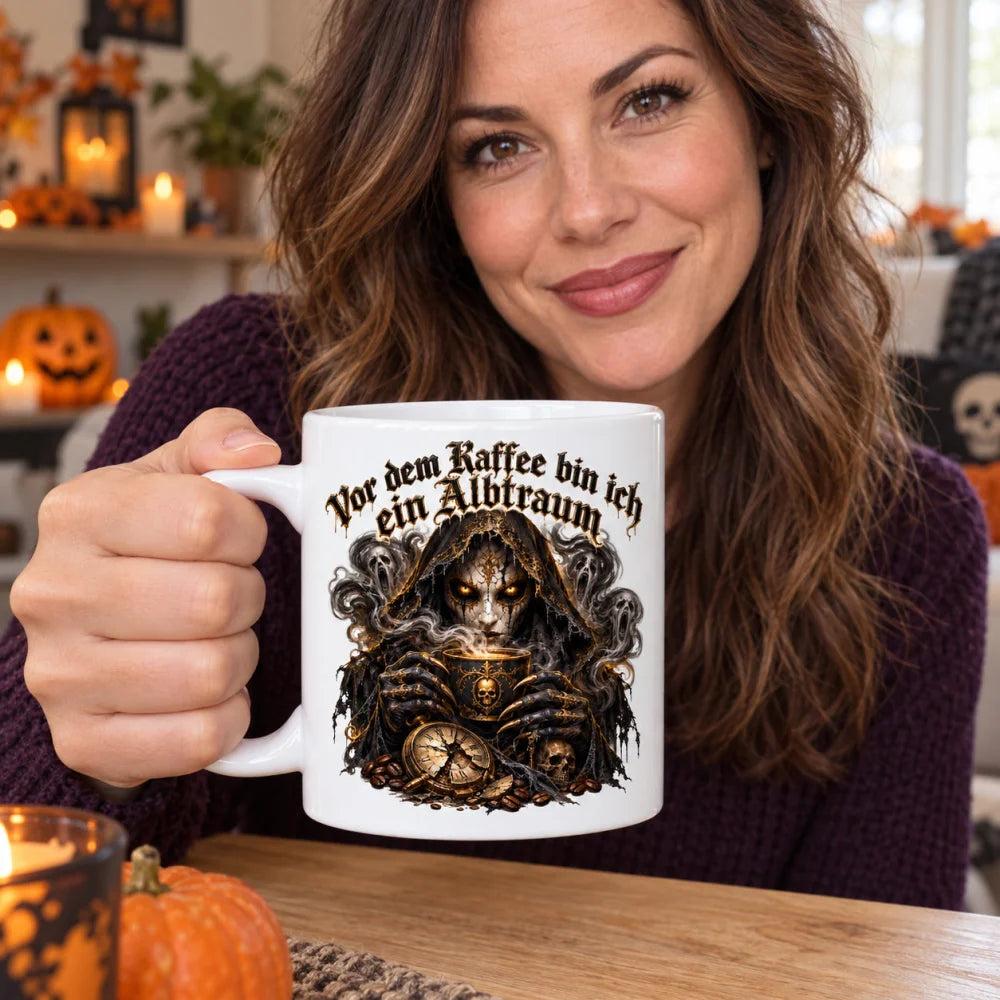 WS-Trend Kaffee-Albtraum Horror Tasse 330 ml Geschenk fuer Horror-Fans - WS-Trend.de