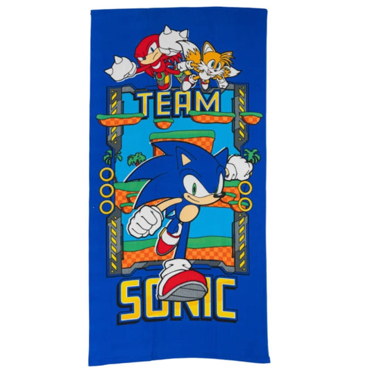 Sonic the Hedgehog Handtuch Badehandtuch Badetuch XL Strandtuch 70x140 - WS-Trend.de