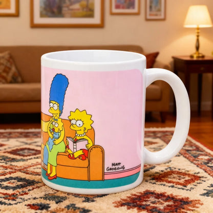 Die Simpsons Homer Bart Lisa Teetasse Tasse Kaffeetasse Geschenkidee 325 ml - WS-Trend.de