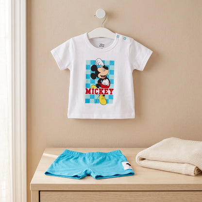 Disney Mickey Maus Baby kurzarm T-Shirt und Shorts Gr. 62 - 86 für Jungen - WS-Trend.de