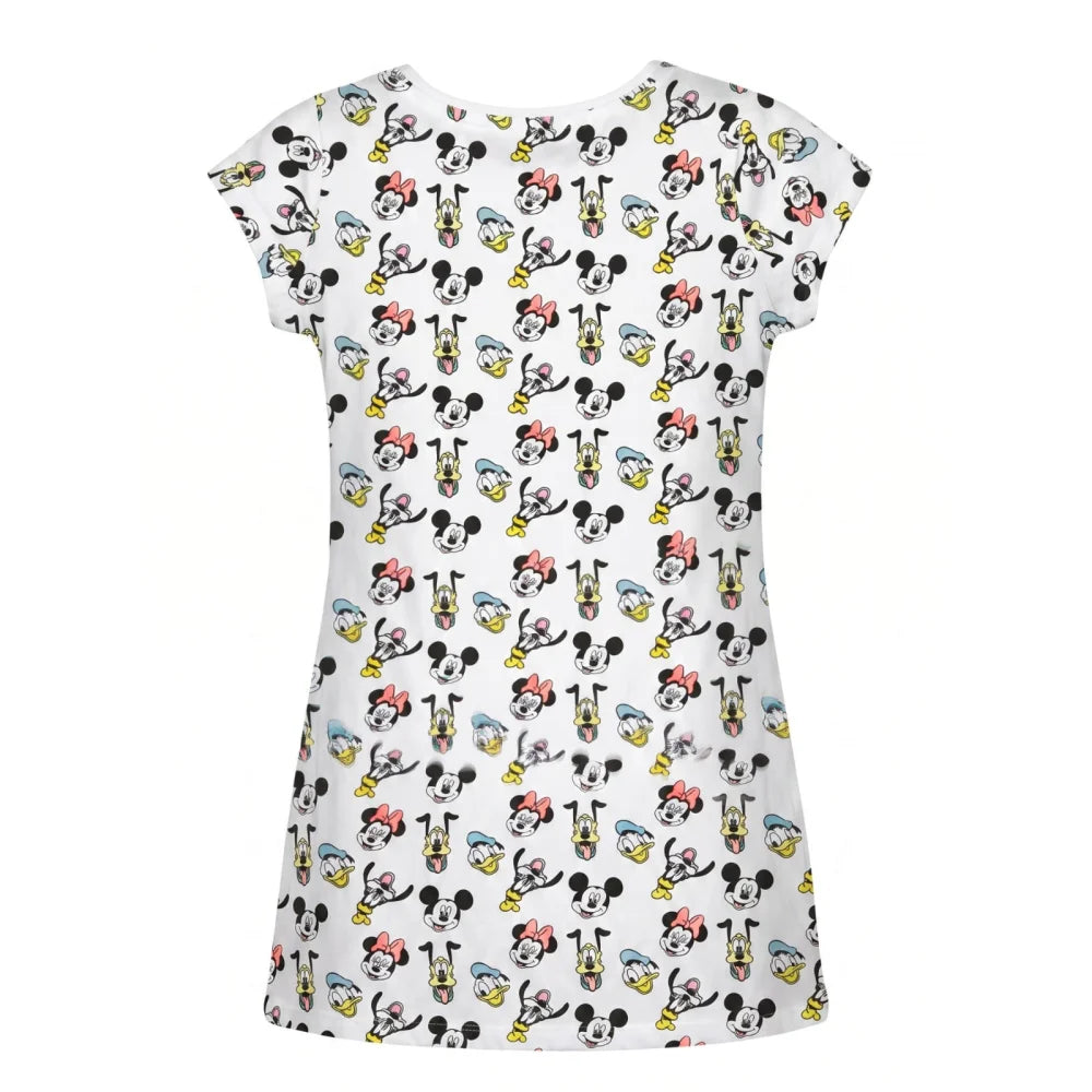 Disney Mickey Minnie Maus kurzarm Schlafshirt Nachthemd Schlafkleid Gr. 98-128 - WS-Trend.de