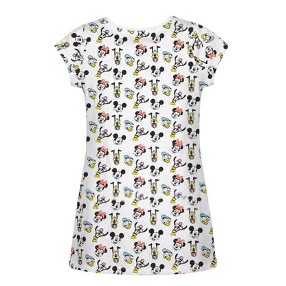Disney Mickey Minnie Maus kurzarm Schlafshirt Nachthemd Schlafkleid Gr. 98-128 - WS-Trend.de