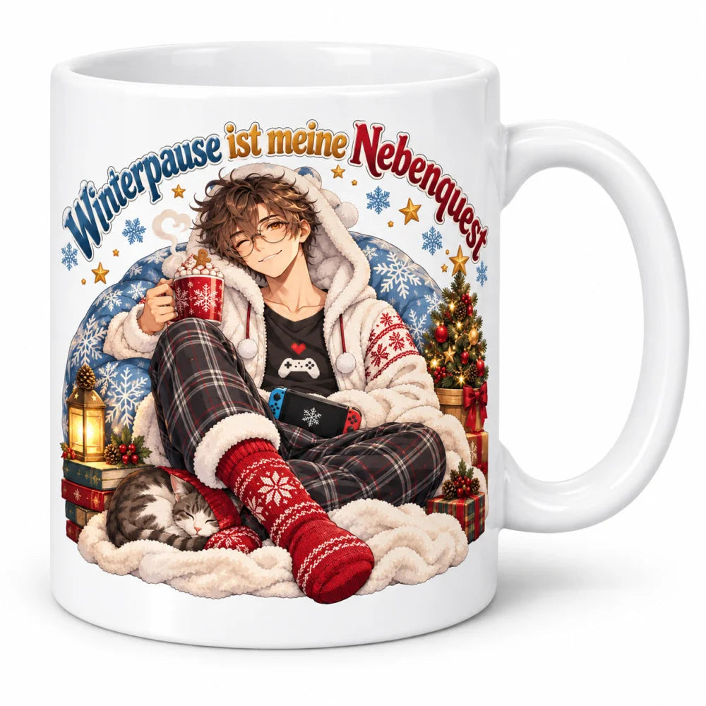 WS-Trend Winter-Nebenquest Anime Weihnachtstasse 330 ml für Kaffeefans - WS-Trend.de