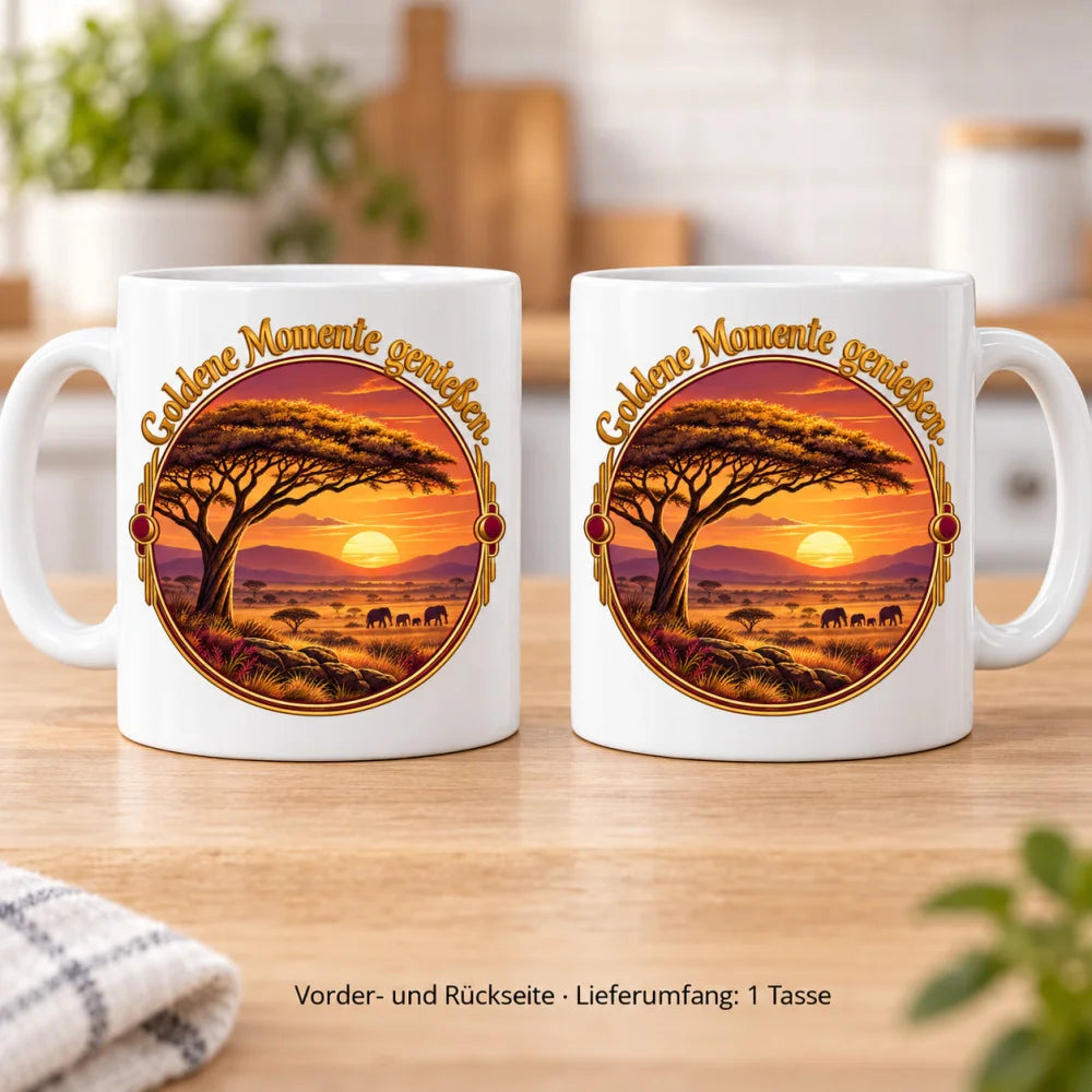 WS-Trend Afrika Tasse Keramik 330 ml mit Spruch 10 Motive als Geschenk - WS-Trend.de