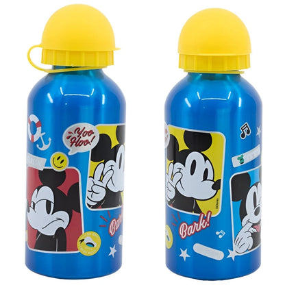 Disney Mickey Maus 4 tlg Lunch Set Brotdose Alu Trinkflasche 400 ml Löffel Gabel - WS-Trend.de