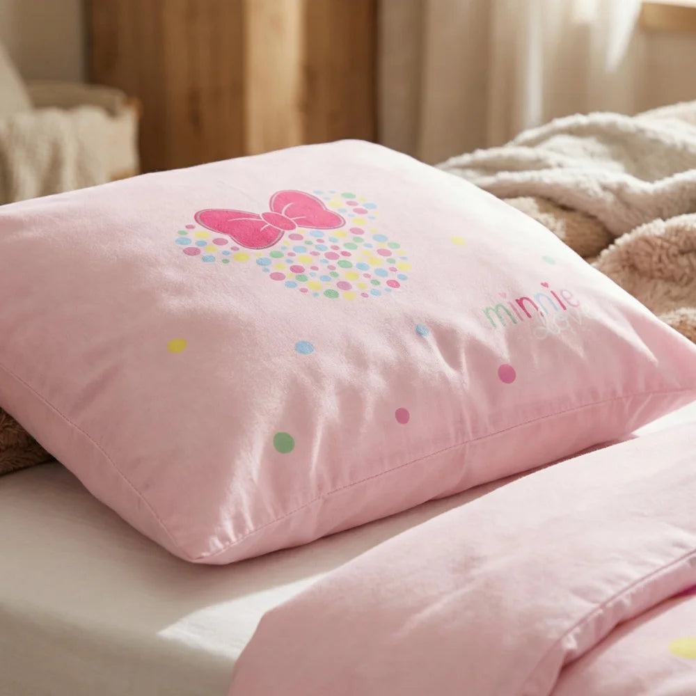 Disney Minnie Maus Kinder Mikrofaser Bettwäsche 2tlg. Set 135-140x200 65x65 - WS-Trend.de