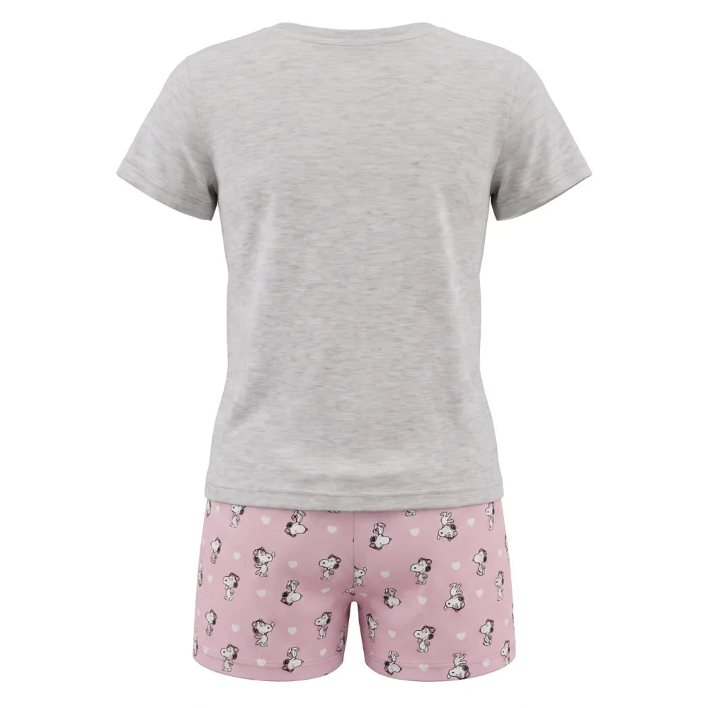 Peanuts Snoopy Kinder Mädchen Pyjama Schlafanzug Gr. 92-128 - WS-Trend.de