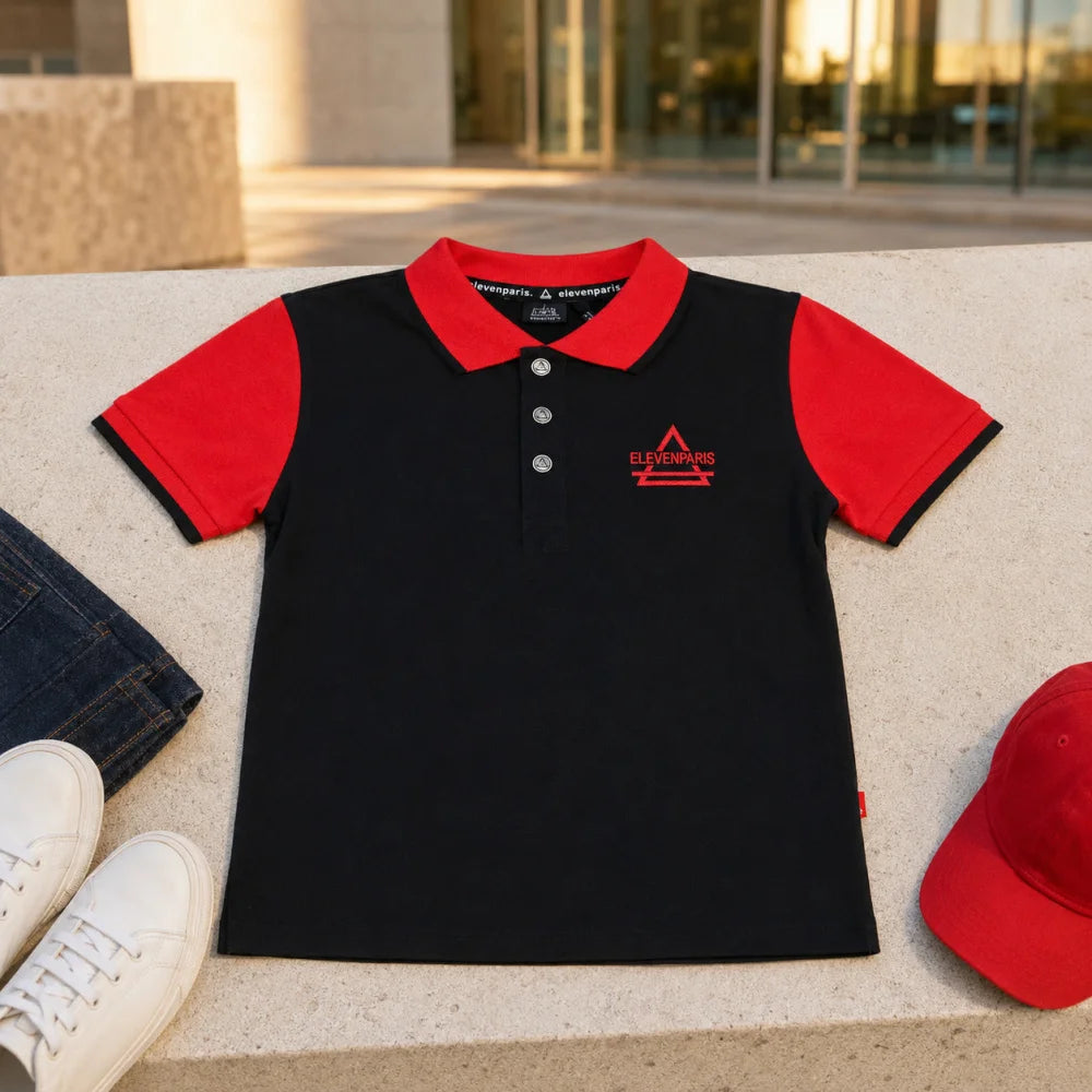 Eleven Paris Jungen Polo T-Shirt Kurzarm Shirt 104 - 164 Baumwolle - WS-Trend.de