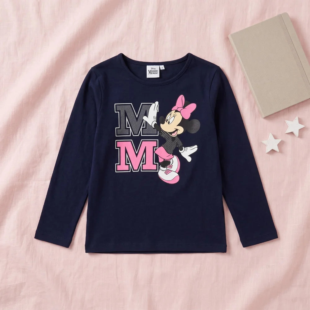 Print-Shirt Disney Minnie Maus Kinder Mädchen Langarmshirt Shirt - WS-Trend.de