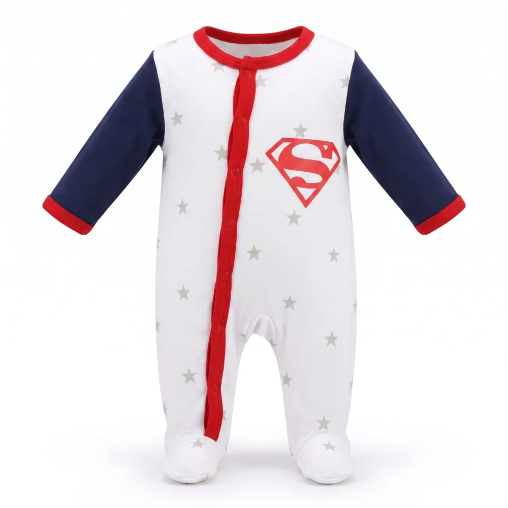 DC Comics Superman Baby Kleinkind Strampler Einteiler Gr. 62 - 92 100% Baumwo... - WS-Trend.de