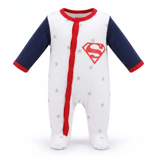 DC Comics Superman Baby Kleinkind Strampler Einteiler Gr. 62 - 92 100% Baumwo... - WS-Trend.de