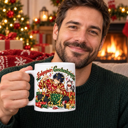 WS-Trend Weihnachtsboss Anime Tasse Keramik 330 ml mit lustigem Spruch - WS-Trend.de