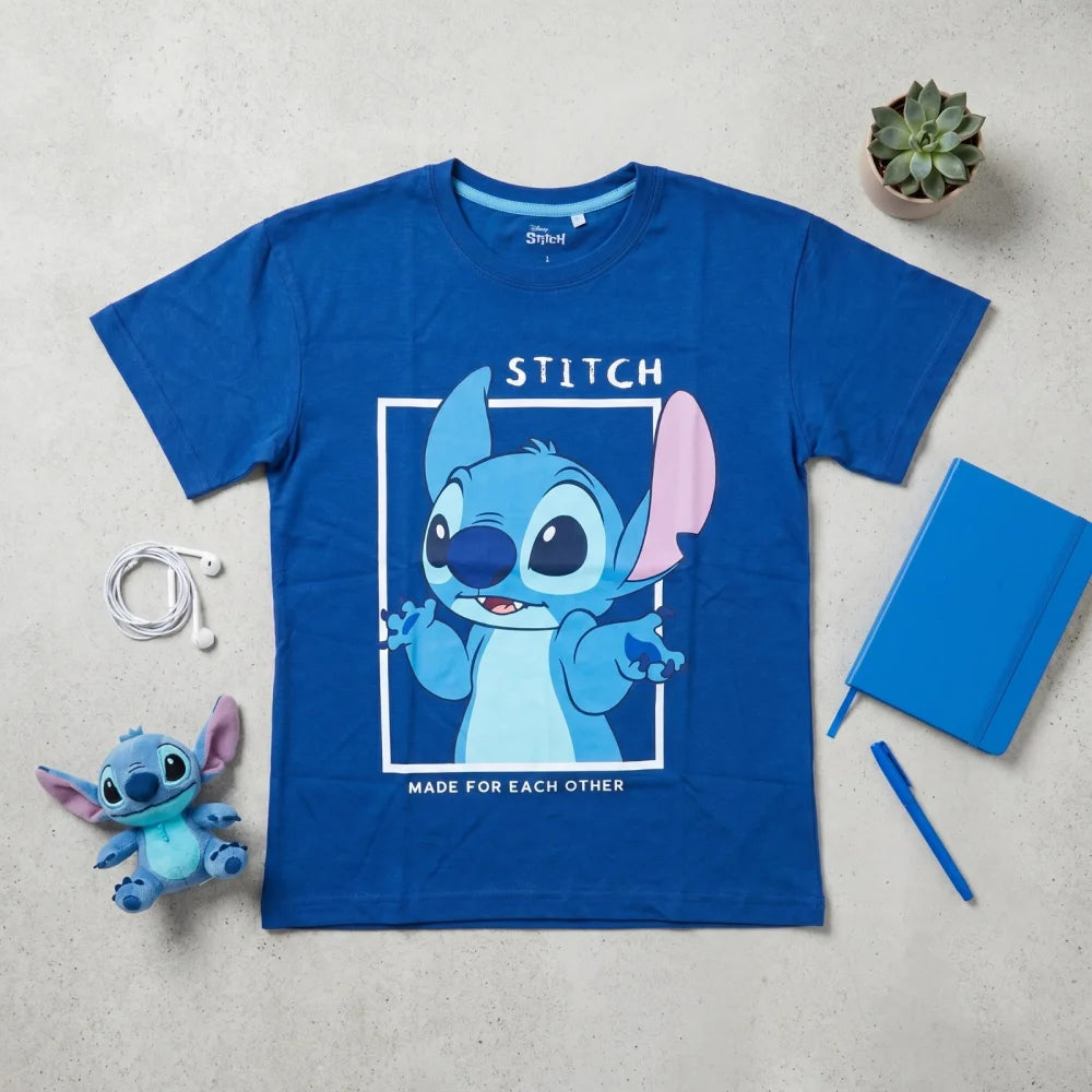 Disney Stitch Angel Damen kurzarm T-Shirt Shirt S-XL 100% Baumwolle - WS-Trend.de