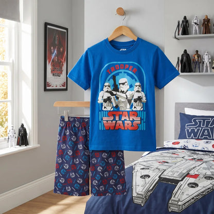 Star Wars Strom Trooper Jungen Kinder kurzarm Pyjama Schlafanzug 98-110 - WS-Trend.de