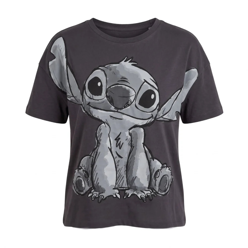 Disney Stitch Damen kurzarm Shirt T-Shirt Gr. S-XL 100% Baumwolle - WS-Trend.de
