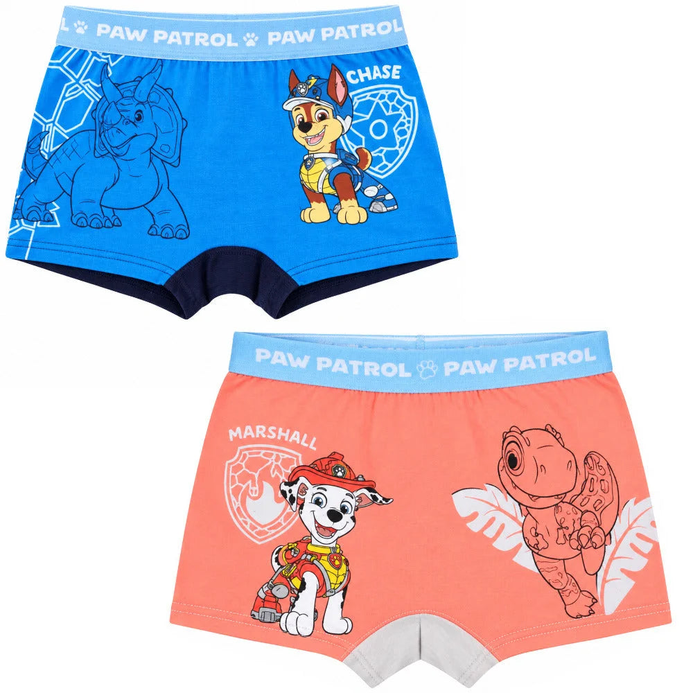 Paw Patrol Dino Film Jungen Boxershorts Unterhose 2er Pack Gr. 98-128 - WS-Trend.de