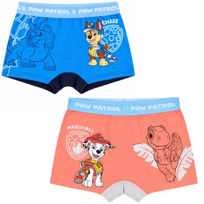 Paw Patrol Dino Film Jungen Boxershorts Unterhose 2er Pack Gr. 98-128 - WS-Trend.de