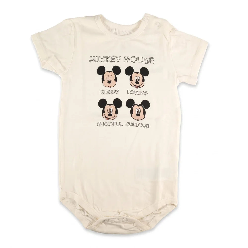 Disney Mickey Maus Baby Kleinkind kurzarm Body Strampler Schlafanzug Gr. 68 - 92 - WS-Trend.de