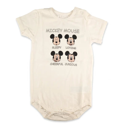 Disney Mickey Maus Baby Kleinkind kurzarm Body Strampler Schlafanzug Gr. 68 - 92 - WS-Trend.de