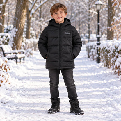 Lee Cooper Kinder Jungen Winterjacke Jacke mit Kapuze Parka Gr. 104-164 - WS-Trend.de