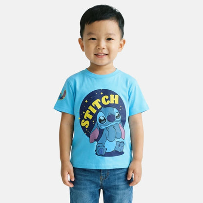 Disney Stitch Kinder Jungen T-Shirt Kurzarm Shirt Gr. 98 bis 128 Baumwolle - WS-Trend.de