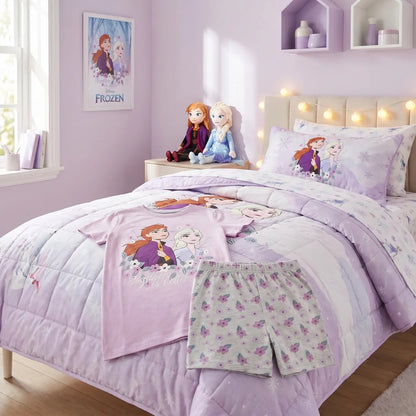 Disney Die Eiskönigin Kinder Mädchen Schlafanzug Pyjama Shirt Shorts Gr. 122-140 - WS-Trend.de