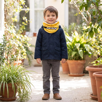 Pokémon Pikachu Kinder Herbst Winter Coral Snood Loop 20 x 25 cm - WS-Trend.de