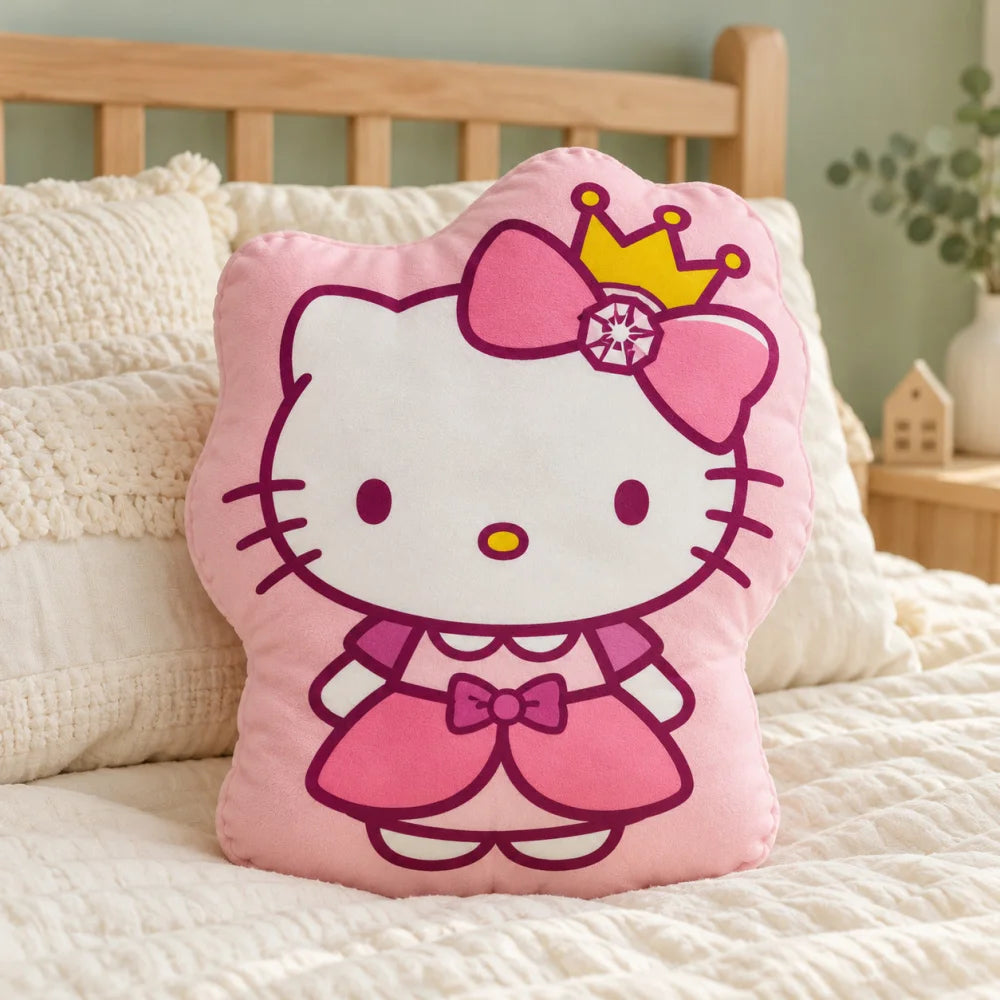 Hello Kitty Prinzessin 3D-Formkissen Polyester Rosa 33x27x5 cm - WS-Trend.de