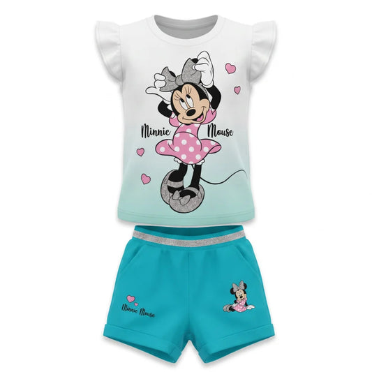 Disney Minnie Maus Mädchen Baby 2 tlg Set Shirt plus Shorts Gr 62 100% Baumwo... - WS-Trend.de