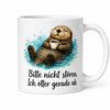 Otter Anti-Stress-Tasse - Geschenkidee mit Spruch - aus Keramik 330 ml